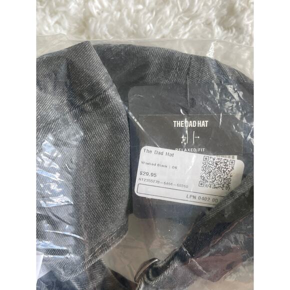 Fabletics The Dad Hat Washed Black Cap NEW One Size - Picture 8 of 8